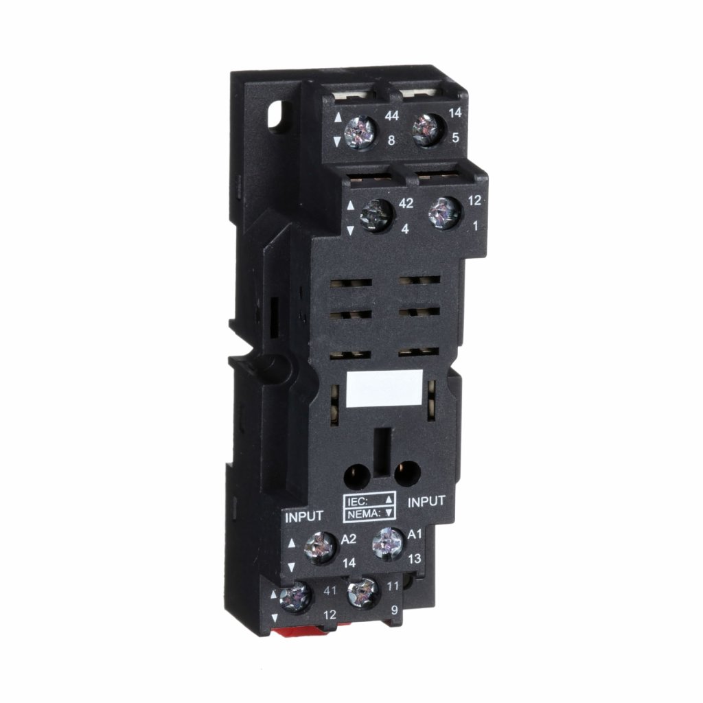 [Imagem BASE PARA RELÉ RPM2*, CONTATOS MISTOS, CONEXÃO POR PARAFUSO RPZF2 SCHNEIDER]