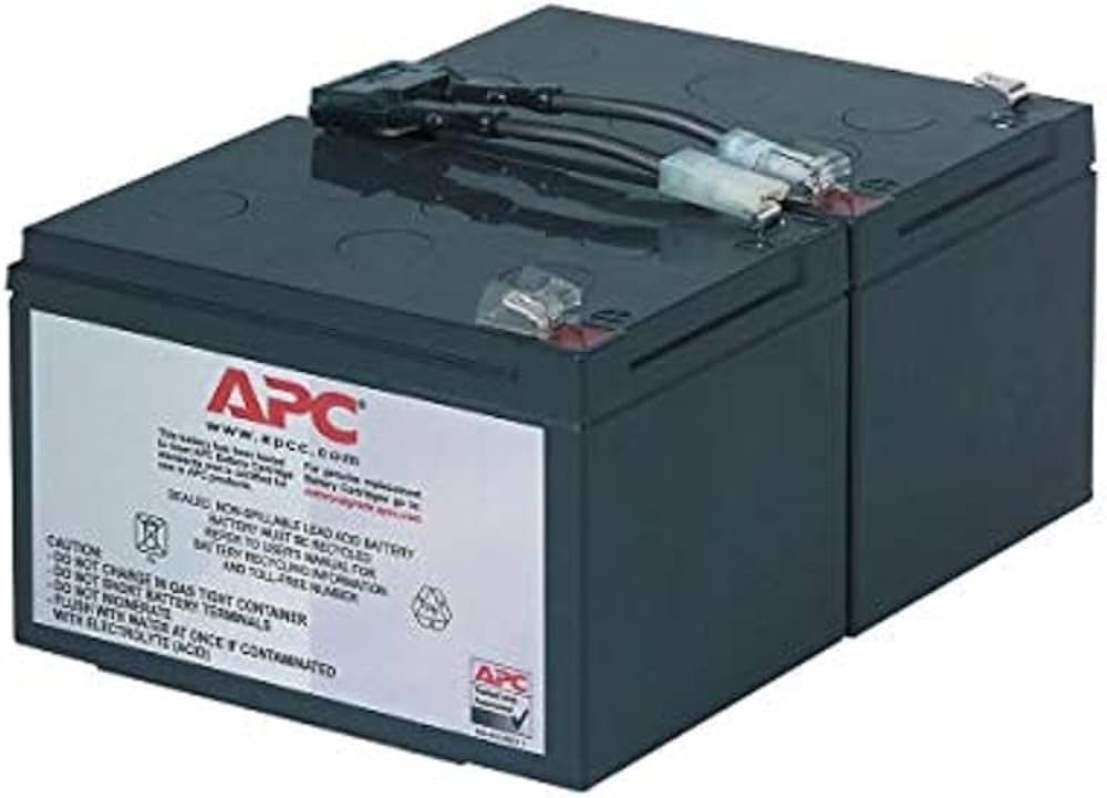 [Imagem do produto CARTUCHO DE BATERIA DE REPOSIÇÃO APC #6 COM 2 ANOS DE GARANTIA. RBC6 SCHNEIDER]