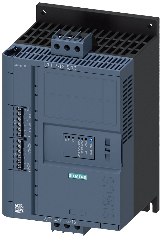 [Imagem do produto CHAVE DE PARTIDA TRIFÁSICO 5,5KW 13A 200/480V 50/60HZ 3RW52131TC14 SIEMENS]