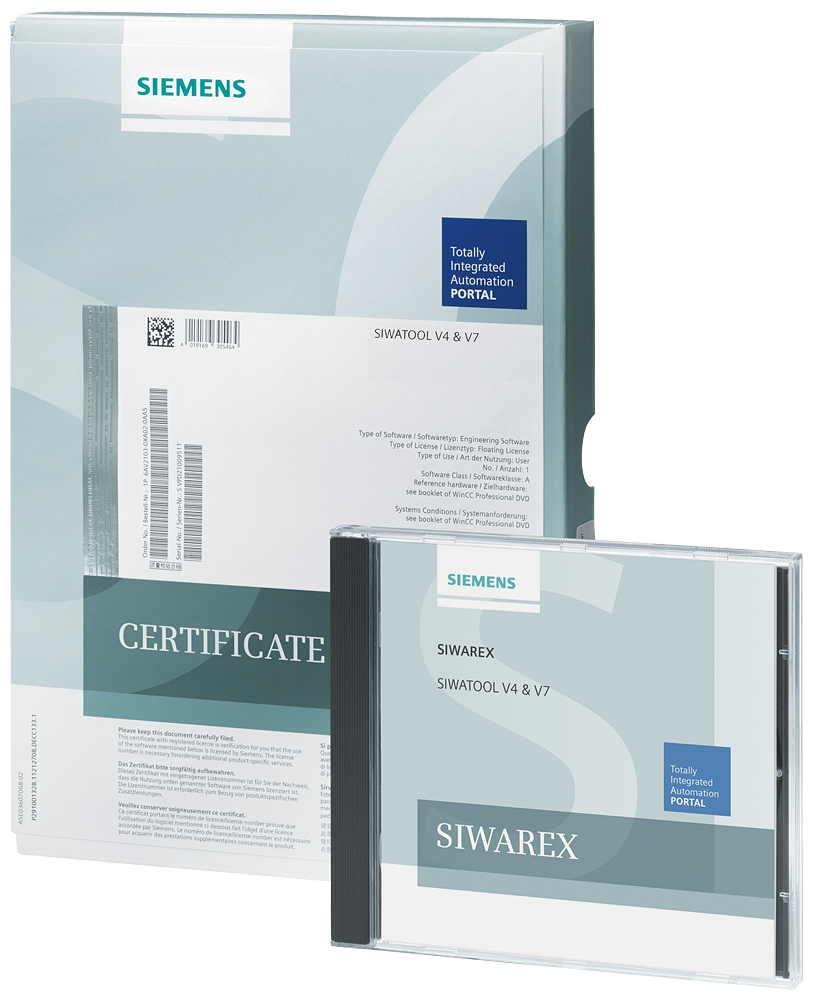 [Imagem do produto LICENÇA DE SOFTWARE GRAVADA EM CD-ROM SOFTWARE PARA COMISSIONAMENTO E SERVIÇO 7MH49001AK61 SIEMENS]