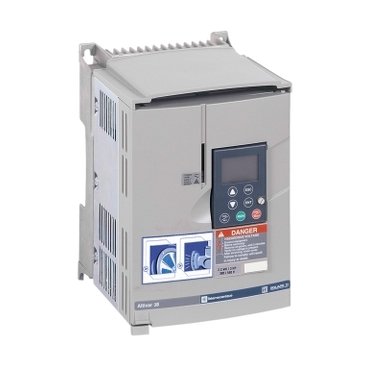 [Imagem INVERSOR DE FREQUÊNCIA TRIFÁSICO 0.75KW 2.1A 380/460V 50/60HZ ATV38HU18N4 SCHNEIDER]