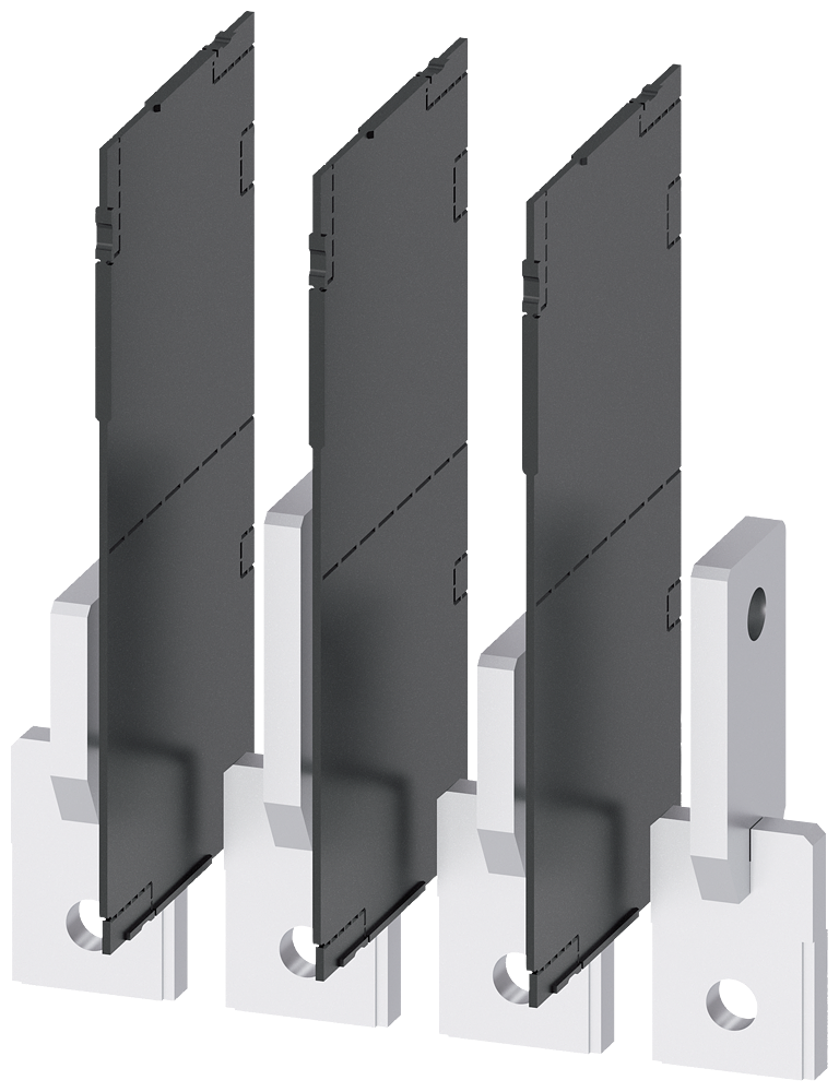 [Imagem ALARGAMENTO DE CONEXÃO VERTICAL 4 PEÇAS ACESSÓRIOS PARA: 3VA1 400/630 3VA2 40 3VA94840QD00 SIEMENS]
