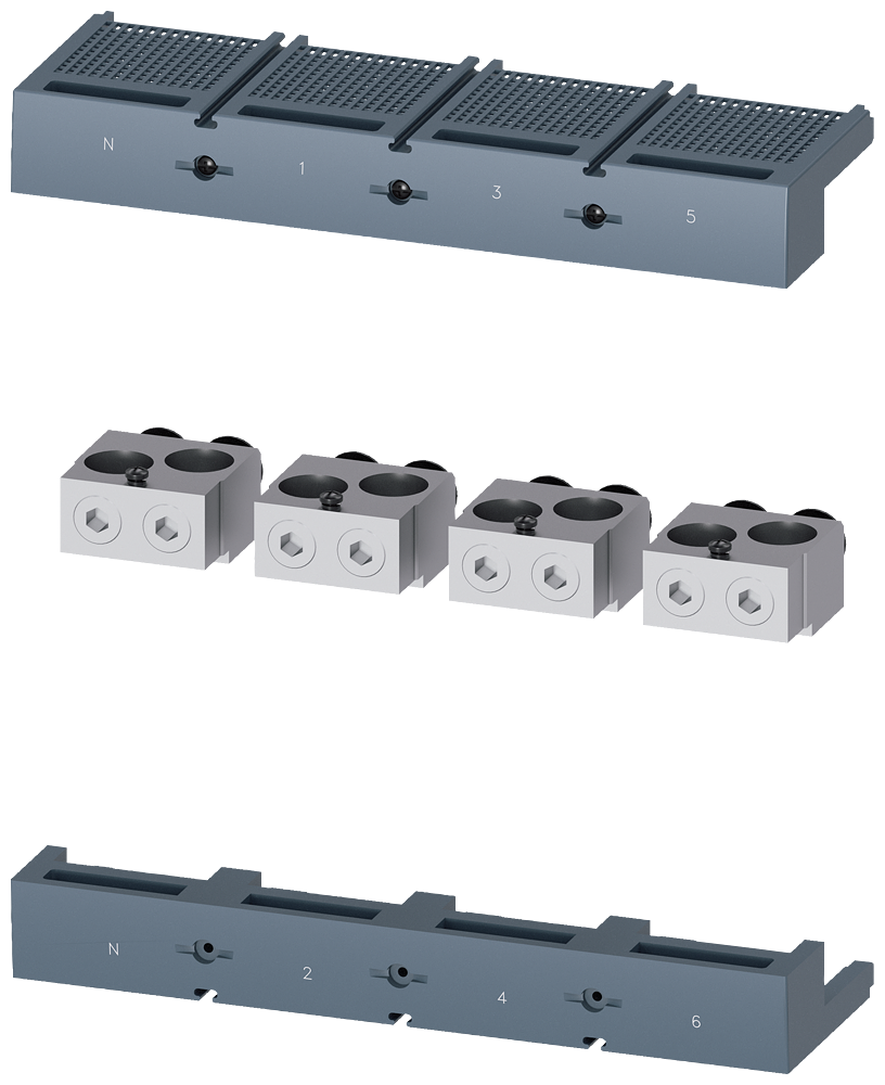 TERMINAL PARA CONDUTOR DE SEÇÃO CIRCULAR TA3.1 2X 4/0 - 600KCMIL PARA 2 CABOS 3VA95740JG23 SIEMENS