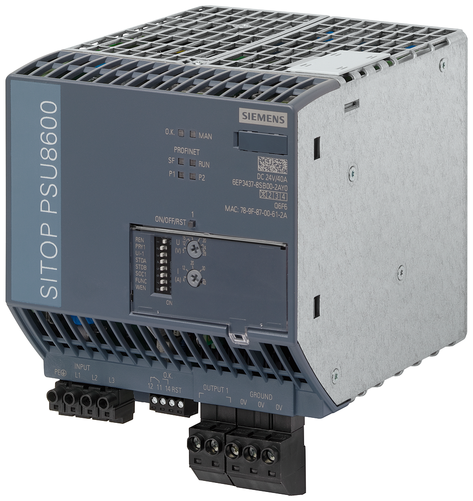 [Imagem SITOP ESTABILIZADA PSU8600 40A 6EP34378SB002AY0 SIEMENS]