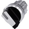 [Imagem INTERRUPTOR COM MANÍPULO, ILUMINÁVEL, 22MM, REDONDO, METAL, ALTO BRILHO, BRANCO 3SU10522BF600AA0 SIEMENS]