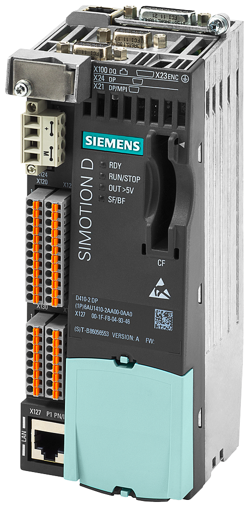 [Imagem do produto UNIDADE CONTROLE MOVIMENTO DRIVE-CLIQ 2 PROFIBUS 1 ETHERNET SIMOTI 6AU14102AA000AA0 SIEMENS]