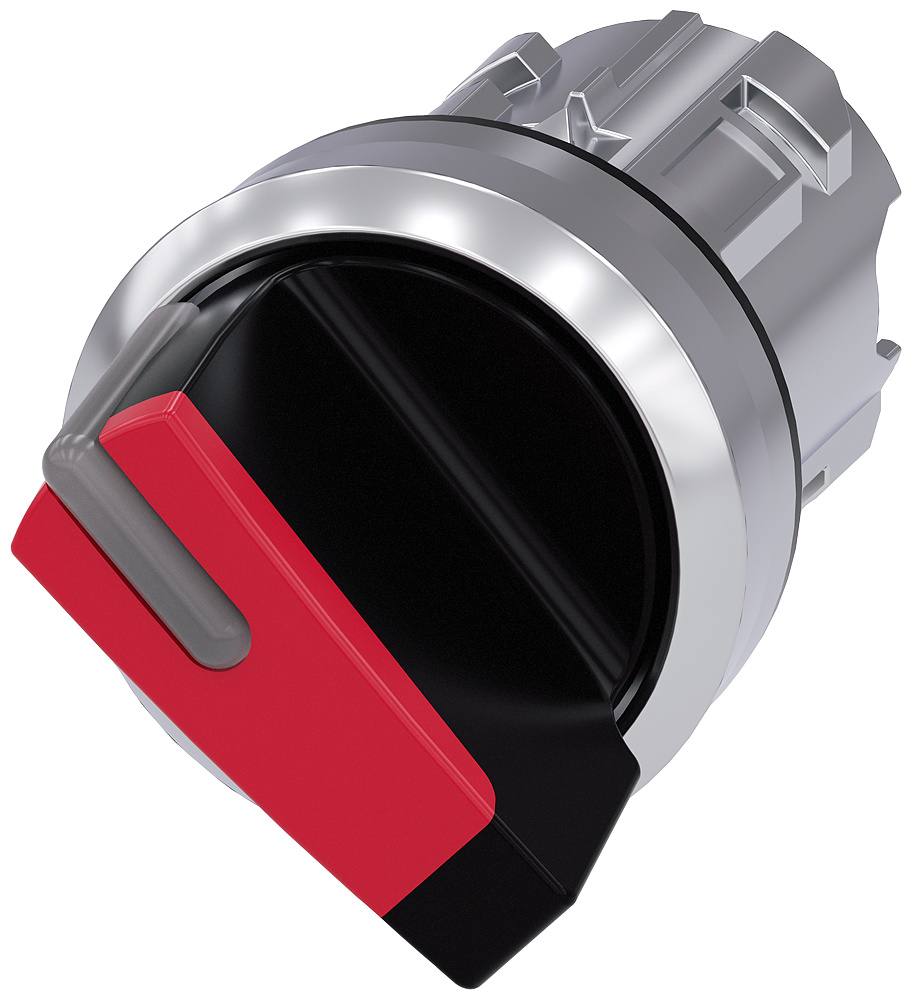 [Imagem do produto INTERRUPTOR COM MANÍPULO, ILUMINÁVEL, 22MM, REDONDO, METAL, ALTO BRILHO, VERM 3SU10522BF200AA0 SIEMENS]