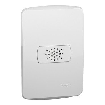 [Imagem CAMPAINHA CIGARRA 127V 70DB 16VA BRANCA MILUZ S3B66870 SCHNEIDER]