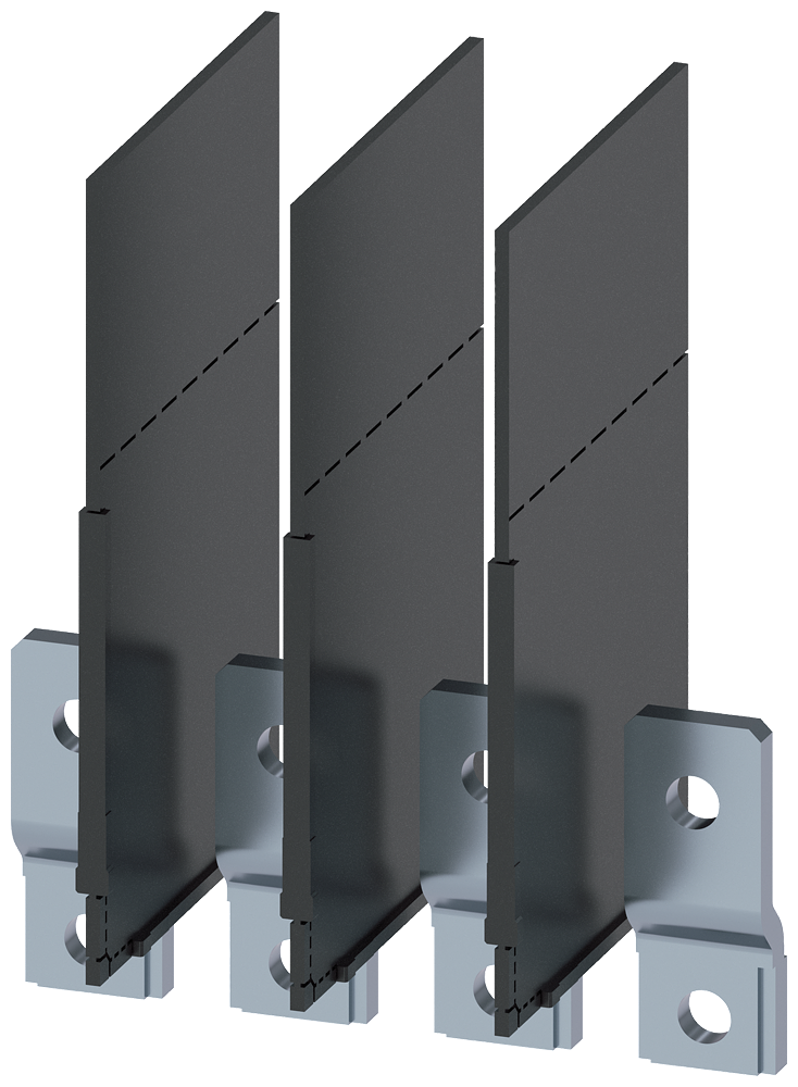 [Imagem EXTENSÃO DA LIGAÇÃO LADO FRONTAL 4 PEÇAS ACESSÓRIOS PARA: 3VM11 3VM91540QB00 SIEMENS]