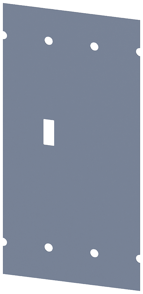 [Imagem PLACA DE ISOLAMENTO CC ACESSÓRIOS PARA: 3VM10/11 3P 3VM91130SG10 SIEMENS]