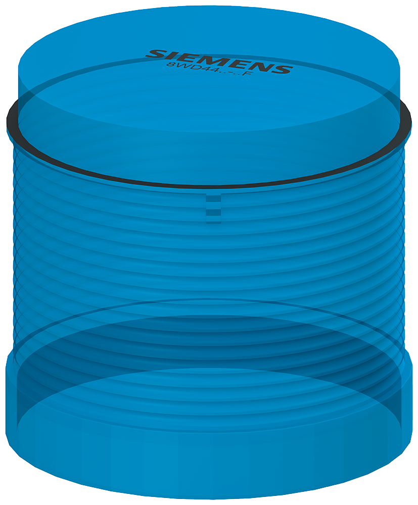 [Imagem ELEMENTO DE TORRE COM LED INTEGRADO AZUL CA/24VCC DIÂMETRO 70 MM 8WD44205AF SIEMENS]