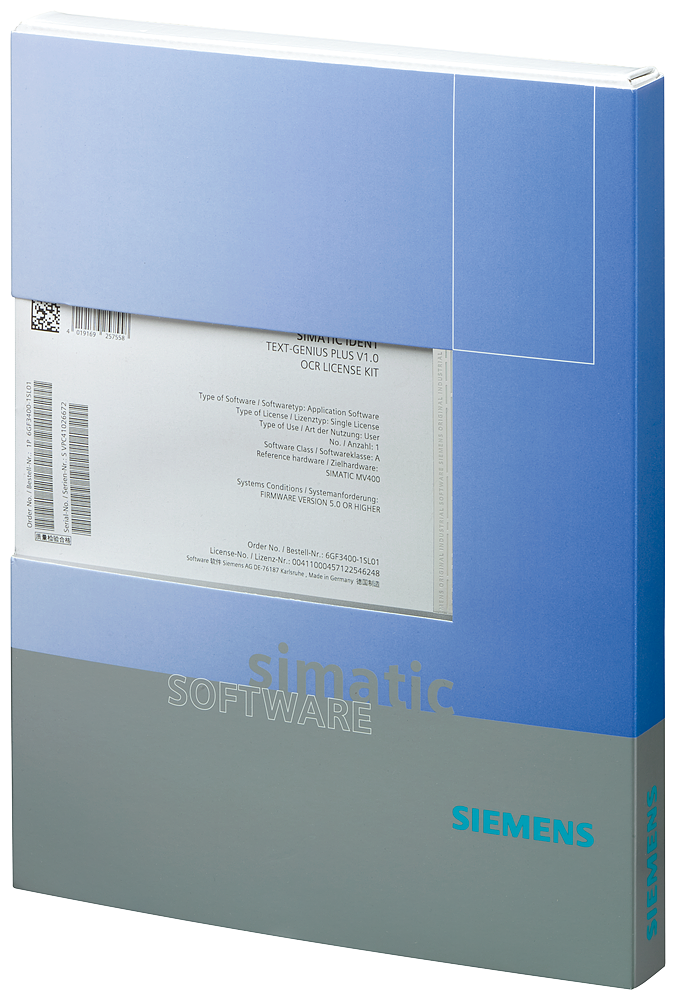 [Imagem PAT-GENIUS, LICENÇA DE IDENTIFICAÇÃO DO OBJETO PARA MV440 6GF34000SL03 SIEMENS]
