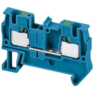 [Imagem CONECTOR PRESSAO 4MM 2 PONTOS AZUL NSYTRP42BL SCHNEIDER]