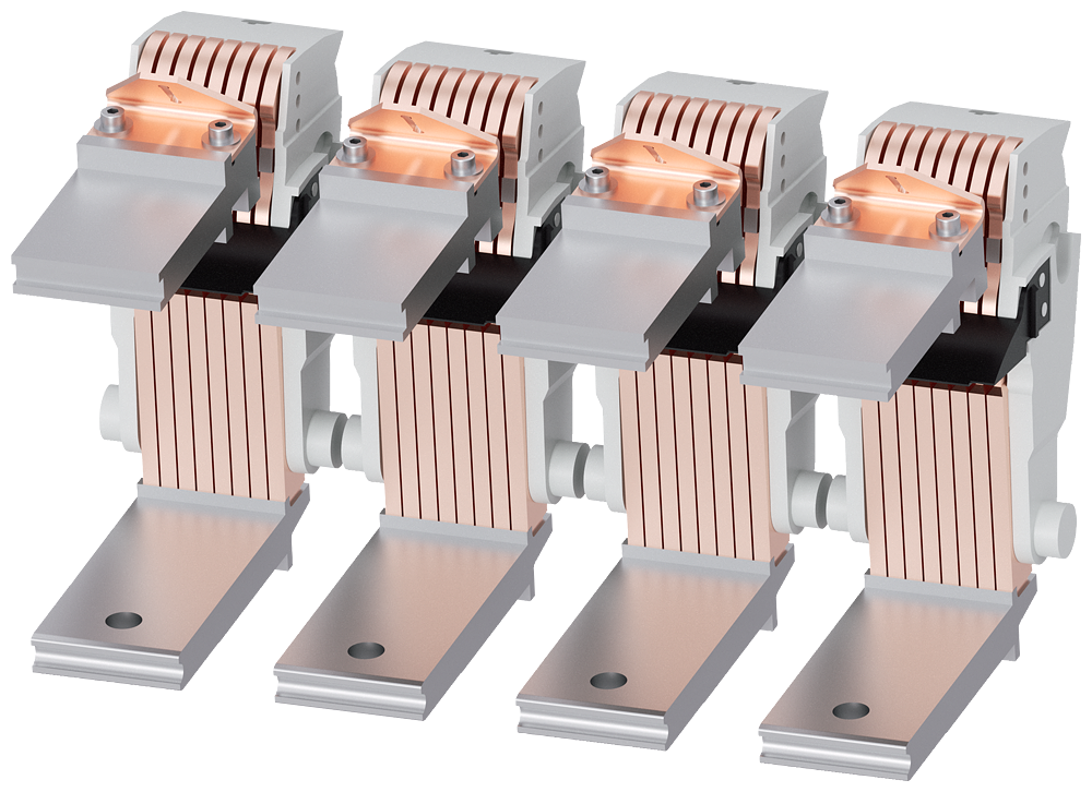 4 CONTATOS PRINCIPAIS PARA INTERRUPTORES DE 4 POLOS TAMANHO 1 CAPACIDADE DE 3WA91110AQ51 SIEMENS