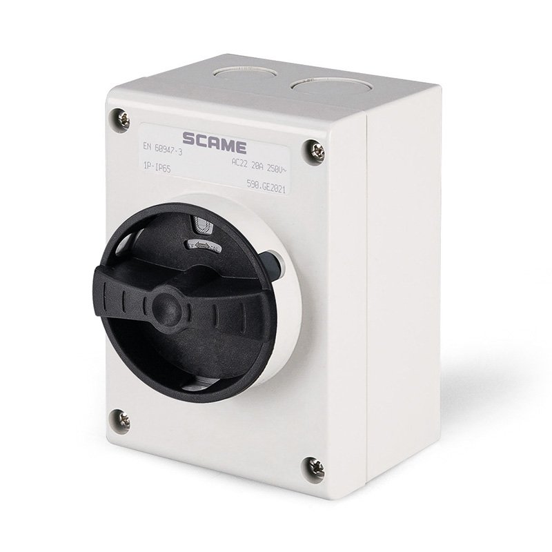 [Imagem CHAVE SECCIONADORA 20A 3P IP65 590.FEM2003 SCAME]