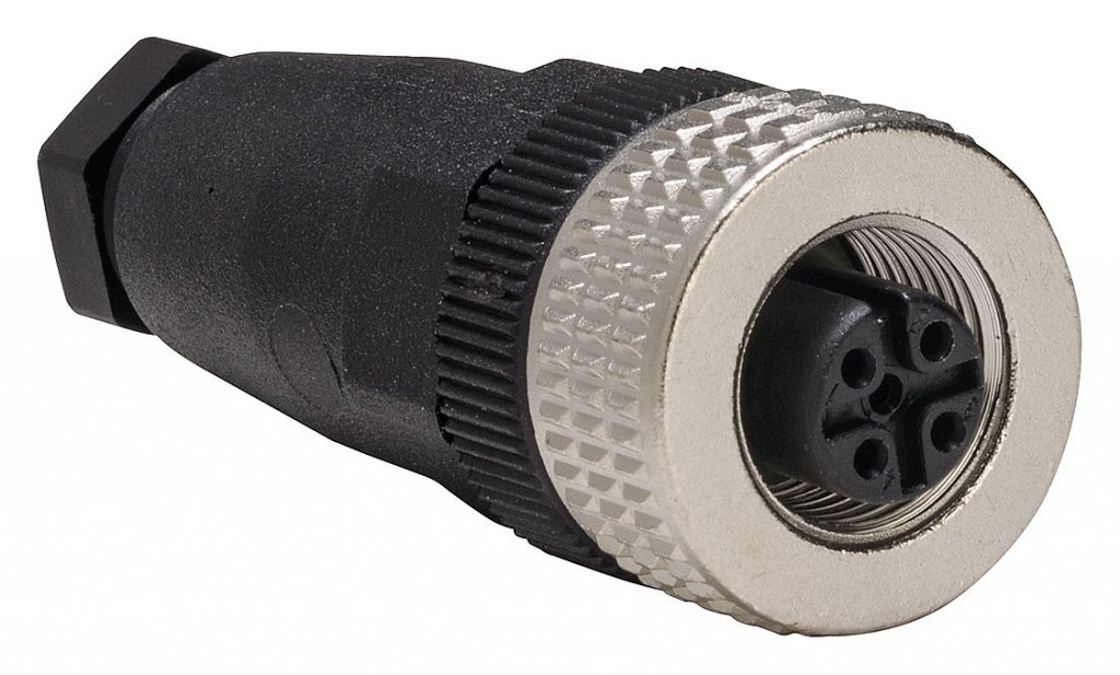 [Imagem CONECTOR M12 4P RETO TELEMECANIQUE XZCC12FDM40B]