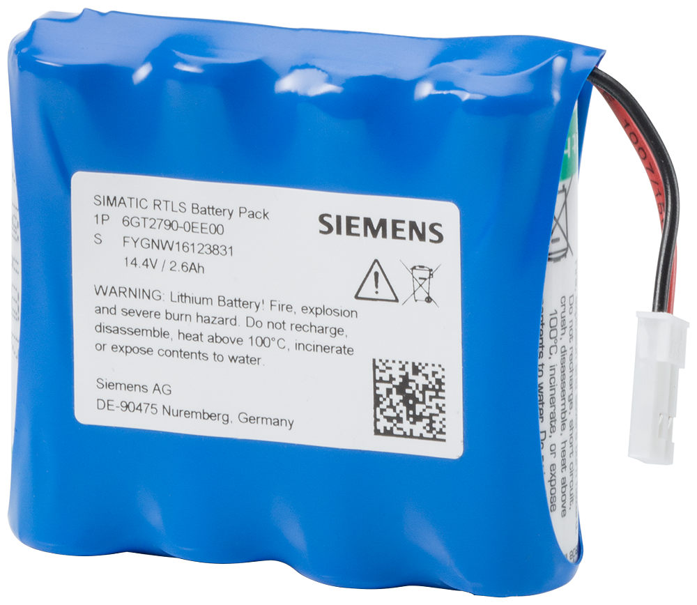 PACOTE DE BATERIAS TRANSPONDER RTLS 6GT27900EE00 SIEMENS