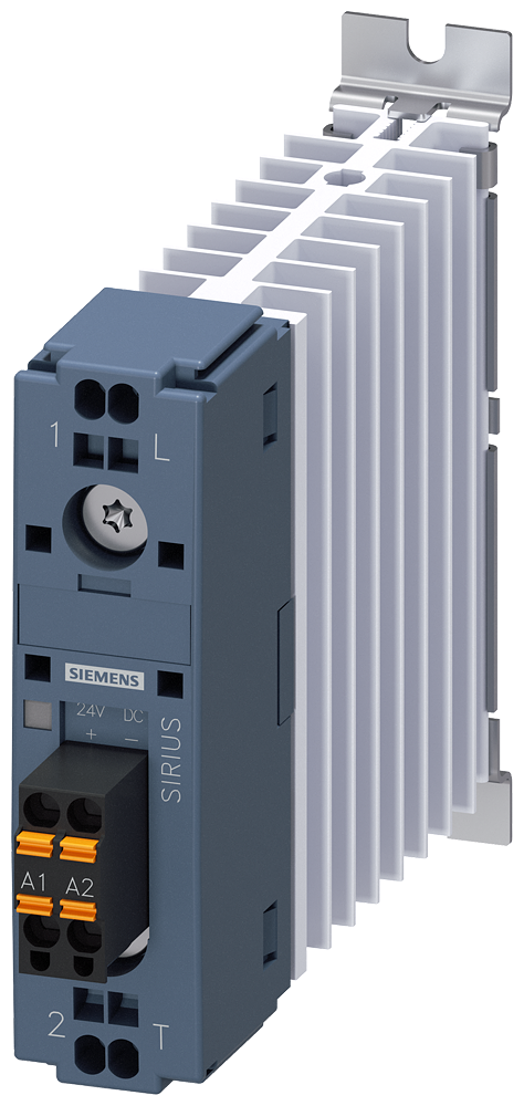 CONTATOR A SEMICONDUTOR DE 1 POLO CA 51/20 A/40 ºC 48-460 V/CC 24 V CONEXÃO 3RF33202AA04 SIEMENS