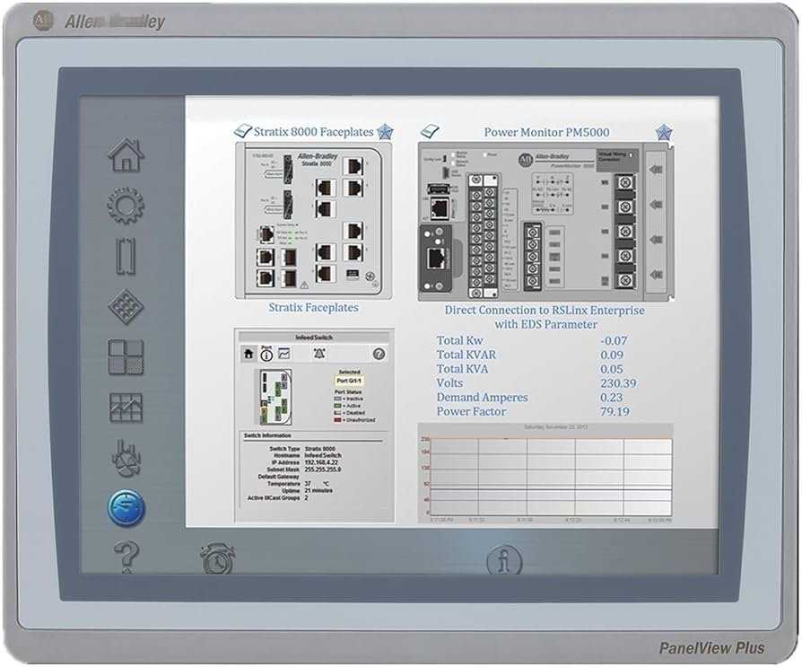 [Imagem PANELVIEW PLUS 7 STANDARD 4 W TERMINAL 2711PT4W21D8S ROCKWELL ALLEN BRADLEY]