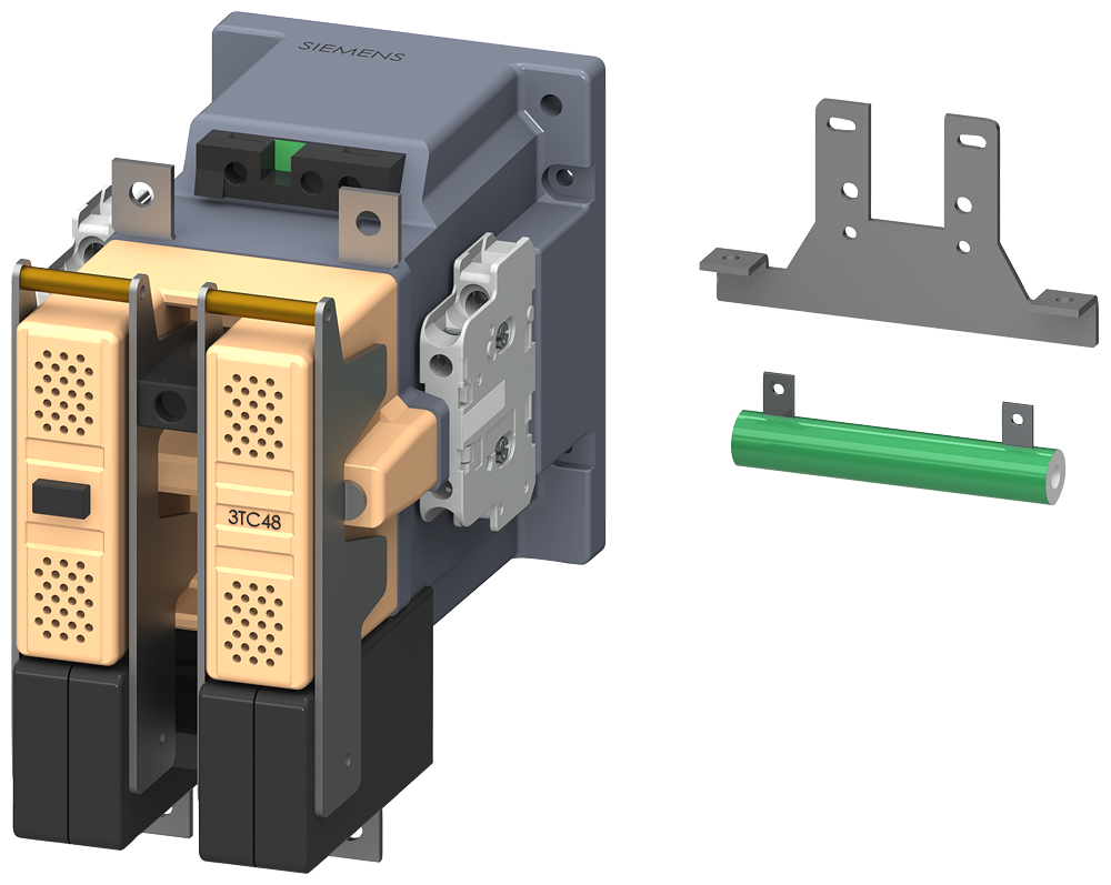 CONTATOR TAM. 4 DE 2 POLOS CC-3 E 5 75A INTERRUPTOR AUXILIAR 21 (2NO+1NC) CO 3TC48170CF4 SIEMENS
