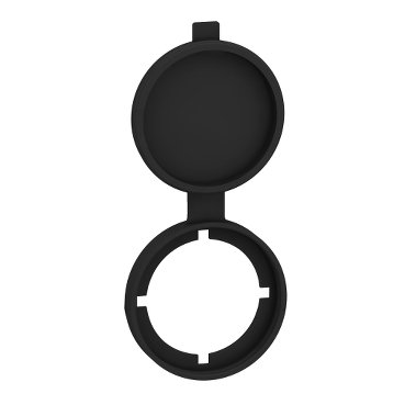 [Imagem CAPA DE PROTEÇÃO PLÁSTICA PRETA PARA RJ45 E PORTAS USB ZBSP1 SCHNEIDER]