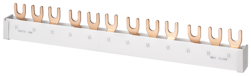 [Imagem BARRA COLETORA EM FORQUILHA À PROVA DE CONTACTO, 3 FASES 16 MM2, 56TE 5ST2192 SIEMENS]