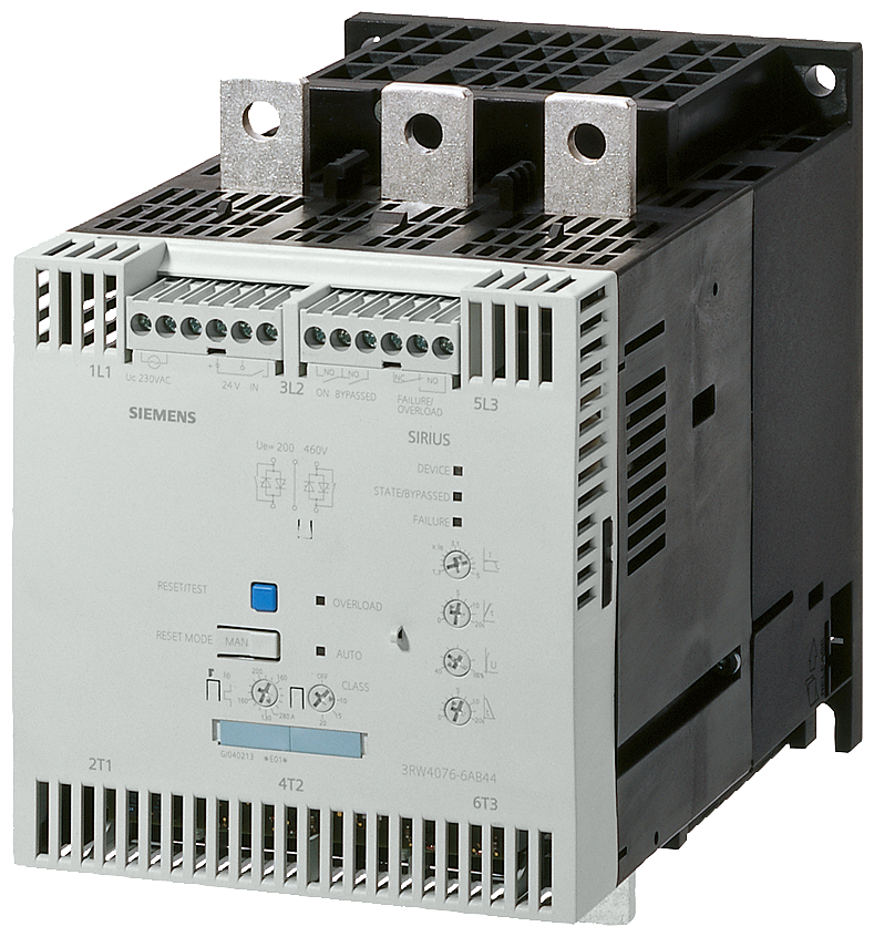 CHAVE DE PARTIDA SUAVE S12 432A 315KW/500V 40 GRAUS 400-600V CA 23 3RW40766BB45 SIEMENS