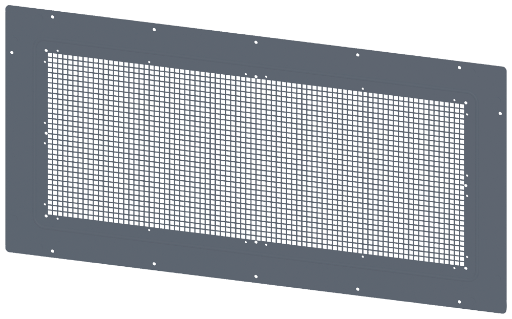 TETO COM ABERTURAS DE VENTILAÇÃO COM ABERTURAS DE VENTILAÇÃO IP20 8MF10052UD200A SIEMENS