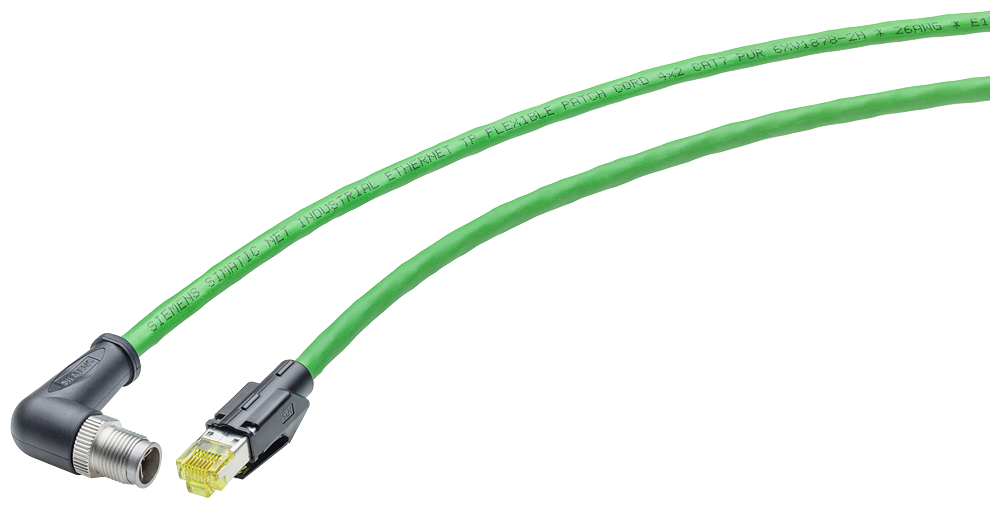 CABO IE TP;M12/RJ45;4X2;3M;COD. X;IP65/67;CAT6A;SEM HALOGÊNIO;PUR;ROBUSTO 6XV18785SH30 SIEMENS