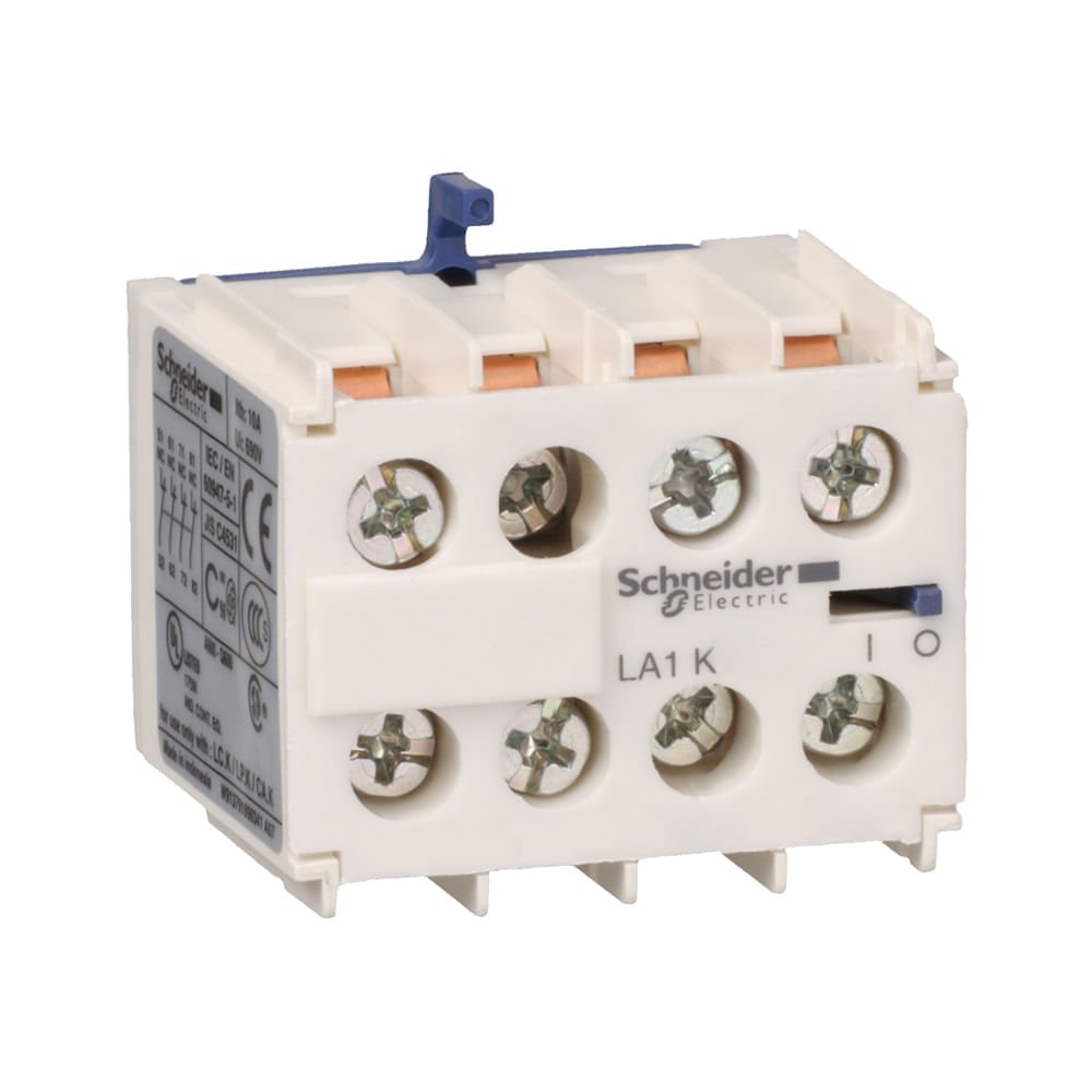 [Imagem CONTATO AUXILIAR INSTANTANEO 3NA+1NF CONTATOR TESYS K LA1KN31 SCHNEIDER]