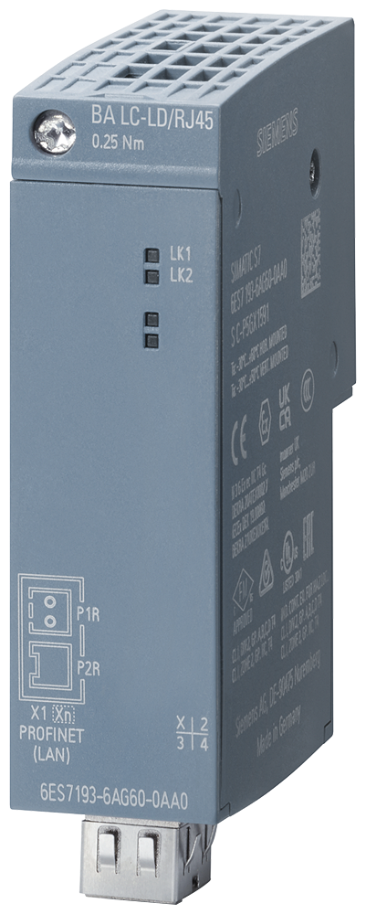 SIMATIC ET 200SP BA LC-LD / RJ45 6ES71936AG600AA0 SIEMENS