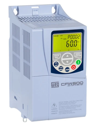 [Imagem INVERSOR DE FREQUÊNCIA TRIFÁSICO 2,2KW 4,3A 380/480V 50/60HZ CFW500B04P3T4DB20G2 15575577 WEG]