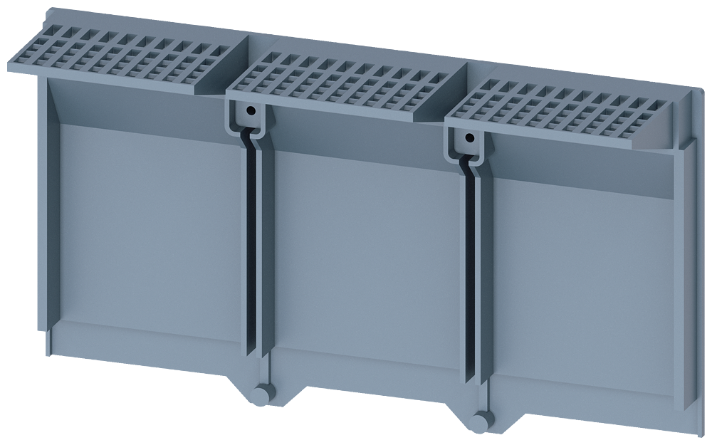 [Imagem PLACA DE ISOLAMENTO ESTENDIDA DE 3 POLOS 1 PÇ. ACESSÓRIOS PARA: 3VA53/54; 3VA... 3VA94710WJ30 SIEMENS]