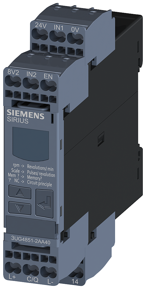 RELÉ DE MONITORAMENTO DIGITAL MONITORAMENTO DA ROTAÇÃO PARA IO-LINK DE 0,1 3UG48512AA40 SIEMENS