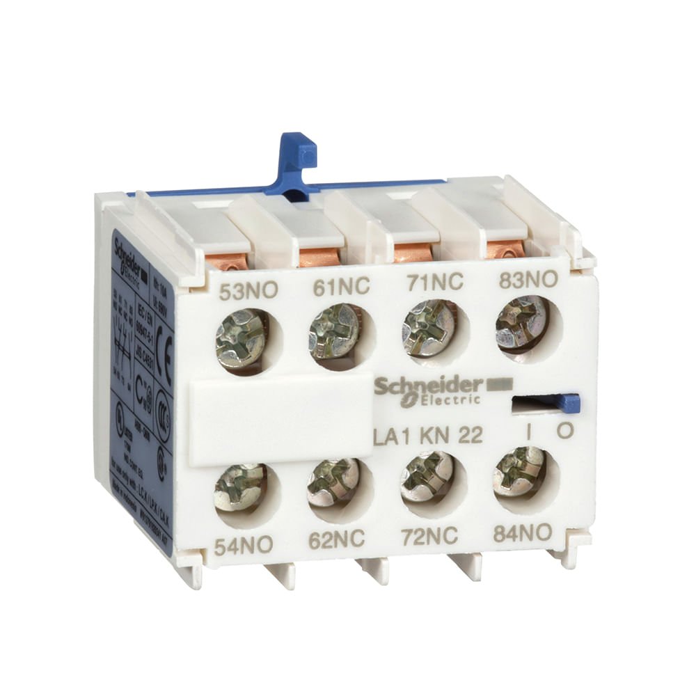 [Imagem CONTATO AUXILIAR INSTANTANEO 2NA+2NF CONTATOR TESYS K LA1KN22 SCHNEIDER]