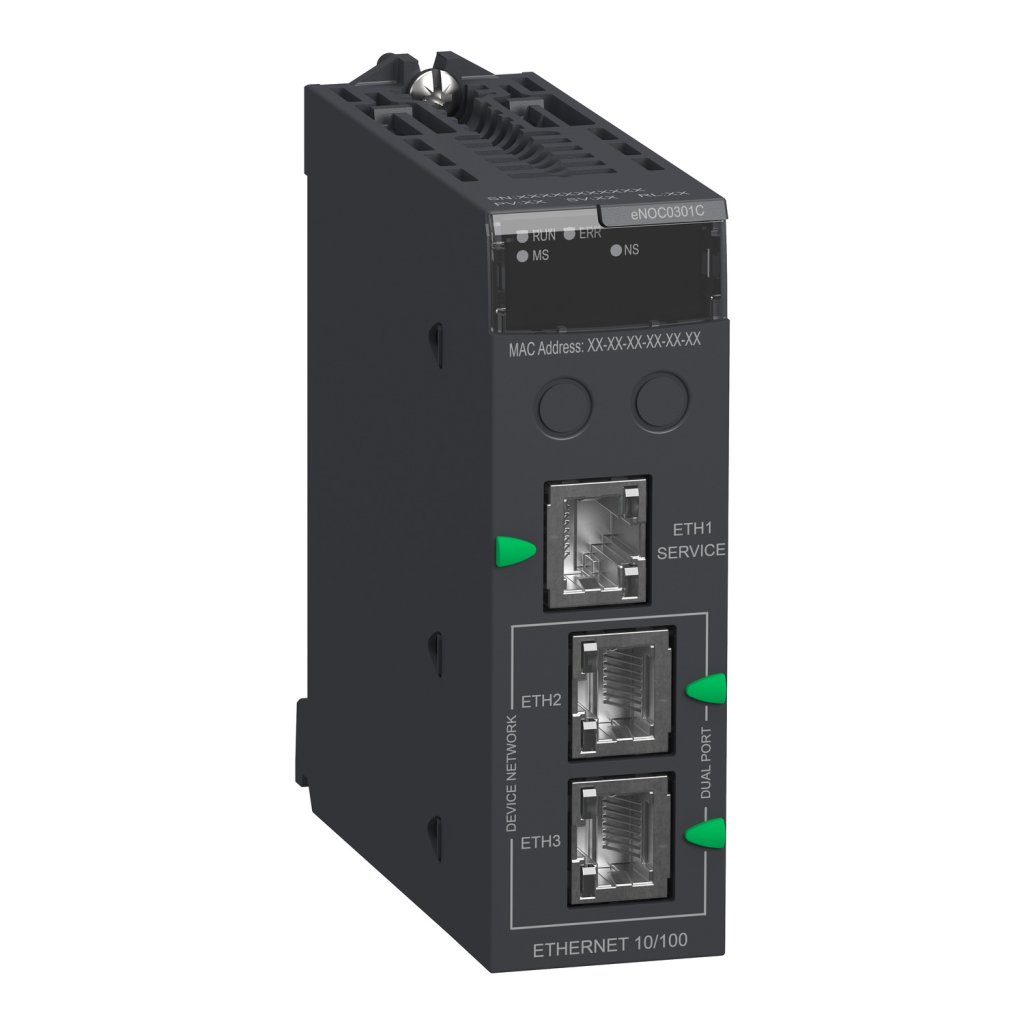 [Imagem MODULO M580 3 PORTAS ETHERNET/IP E MODBUS TCP/IP COATED BMENOC0301C SCHNEIDER]