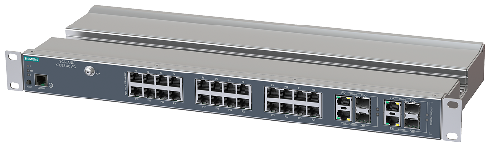 [Imagem SWITCH SCALANCE XR328-4C WG (28 X GE, AC 230V) 6GK53284SS003AR3 SIEMENS]