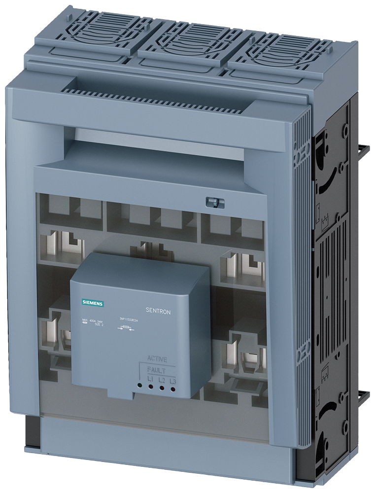 SECCIONADORA-FUSÍVEL SOB CARGA 3NP1 DE 3 POLOS NH2 400 A 3NP11531BC24 SIEMENS