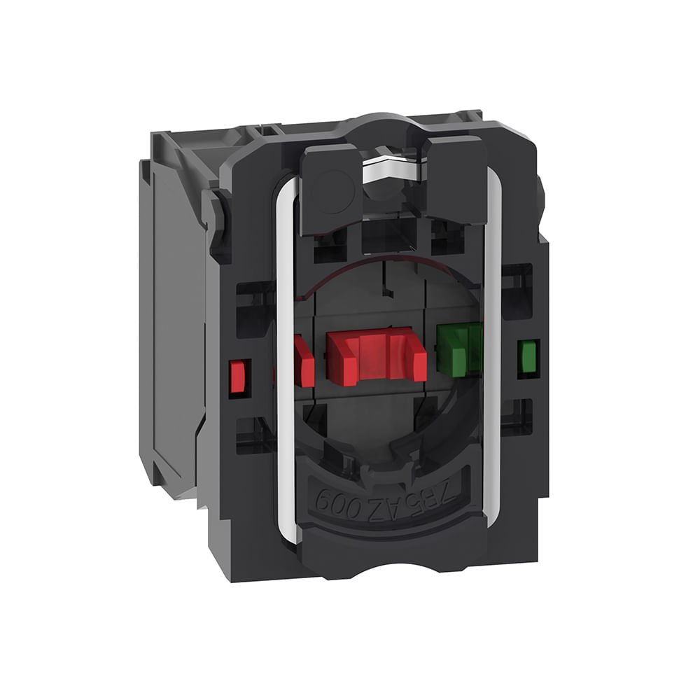 [Imagem CORPO PARA BOTÃO MODULAR PLÁSTICO, NA+2NF, CONECTOR DE ENCAIXE ZB5AZ141 SCHNEIDER]