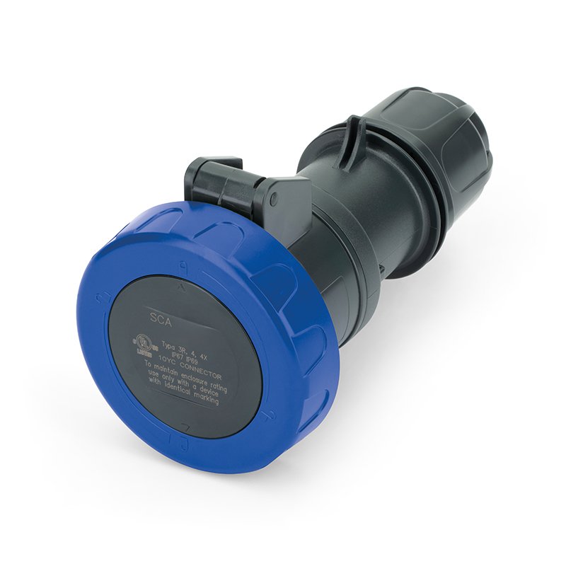 [Imagem do produto TOMADA MÓVEL 30A 3P 4W 9H IP67 3Ø250V SCA430C9W SCAME]