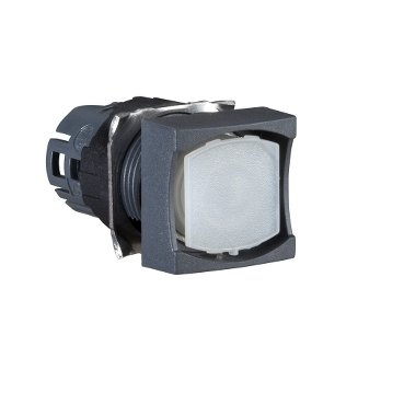 [Imagem CABEÇOTE PARA BOTÃO LUMINOSO Ø16MM PLÁSTICO RETORNO POR MOLA QUADRADO SEM LENTE ZB6CW0 SCHNEIDER]