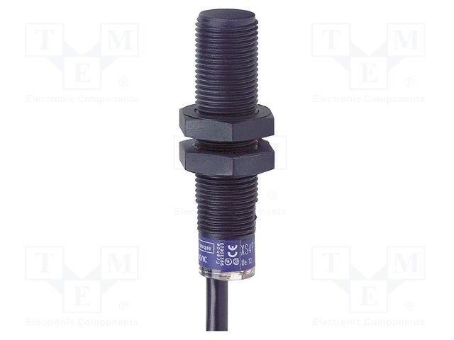 [Imagem SENSOR INDUTIVO D12 CA/CC NF 4MM CABO TELEMECANIQUE XS4P12MB230]