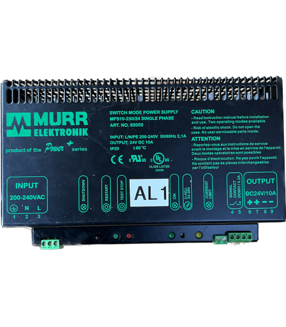 [Imagem do produto FONTE DE ALIMENTAÇÃO MONOFÁSICA 10A 240V 24VDC MPS1023024 MURR ELEKTRONIK]