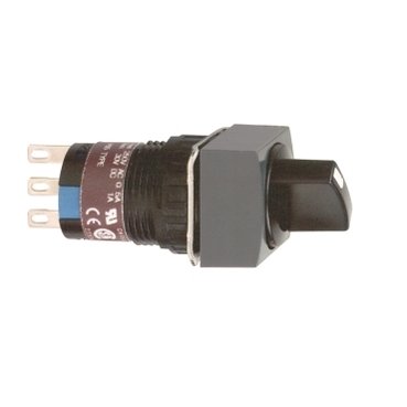 [Imagem BOTÃO COMUTADOR 16MM QUADRADO 2POS XB6ECD222P SCHNEIDER]