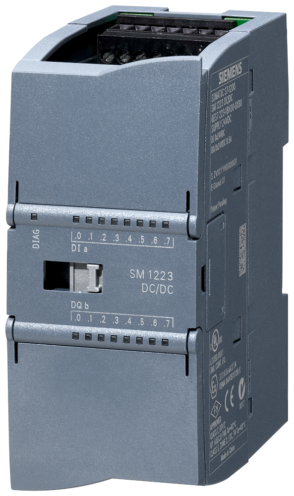 [Imagem MÓDULO E/S DIGITAL SM 1223 8DI/8DO 24VCC SINK/SOURCE 8DO TRANSISTOR 0.5A SIMATIC S7-1200 6ES72231BH320XB0 SIEMENS]