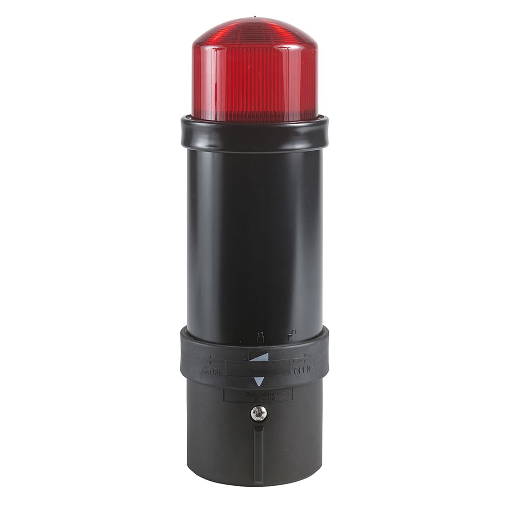 [Imagem COLUNA LUMINOSA COM ELEMENTO VERMELHO FLASH 10J 24V IP65 XVBL8B4 SCHNEIDER]