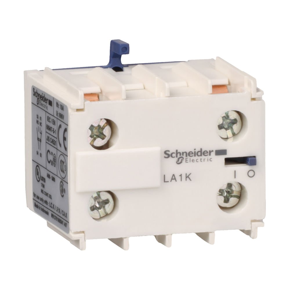[Imagem CONTATO AUXILIAR INSTANTANEO 1NA+1NF CONTATOR TESYS K LA1KN11 SCHNEIDER]