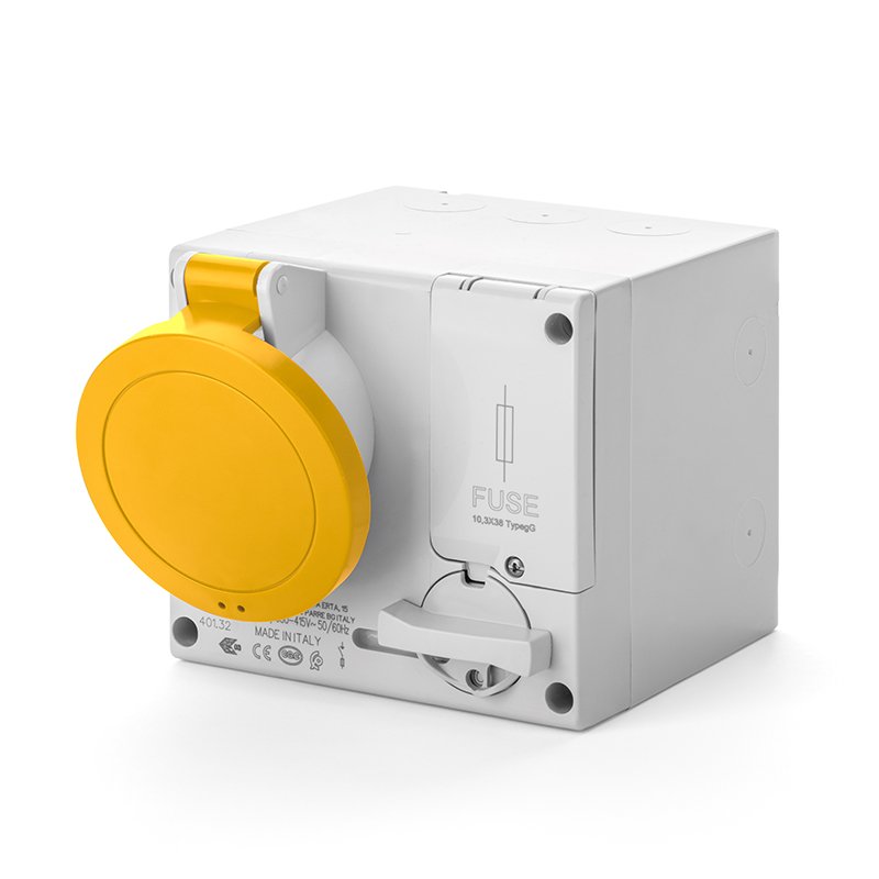 [Imagem do produto TOMADA DE EMBUTIR INTERTRAVAMENTO 16A 3P+N+T 4H IP44 501.1679 SCAME]