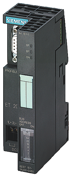 [Imagem MÓDULO INTERFACE IM151-1 HIGH FEATURE PARA ET 200S SIMATIC DP 6ES71511BA020AB0 SIEMENS]