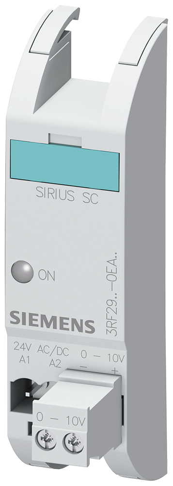 [Imagem do produto CONVERSOR DE TENSÃO DE COMANDO 24V CA/CC 3RF29000EA18 SIEMENS]